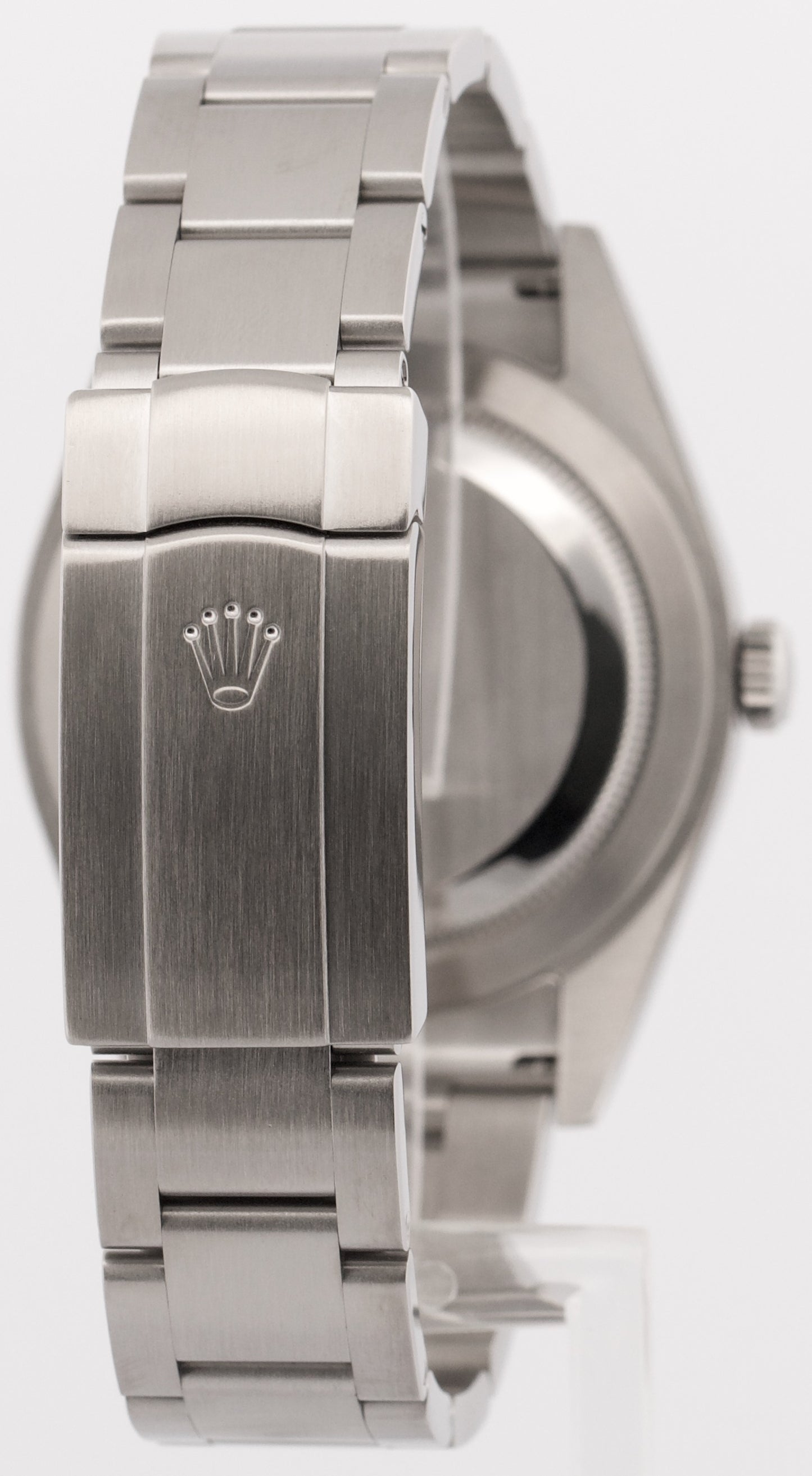 2018 PAPERS Rolex Oyster Perpetual Red GRAPE Purple 39mm 114300 Steel Watch BOX