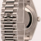 PAPERS Rolex Day-Date President 40mm Platinum BLUE QUADRANT Glacier 228206 BOX