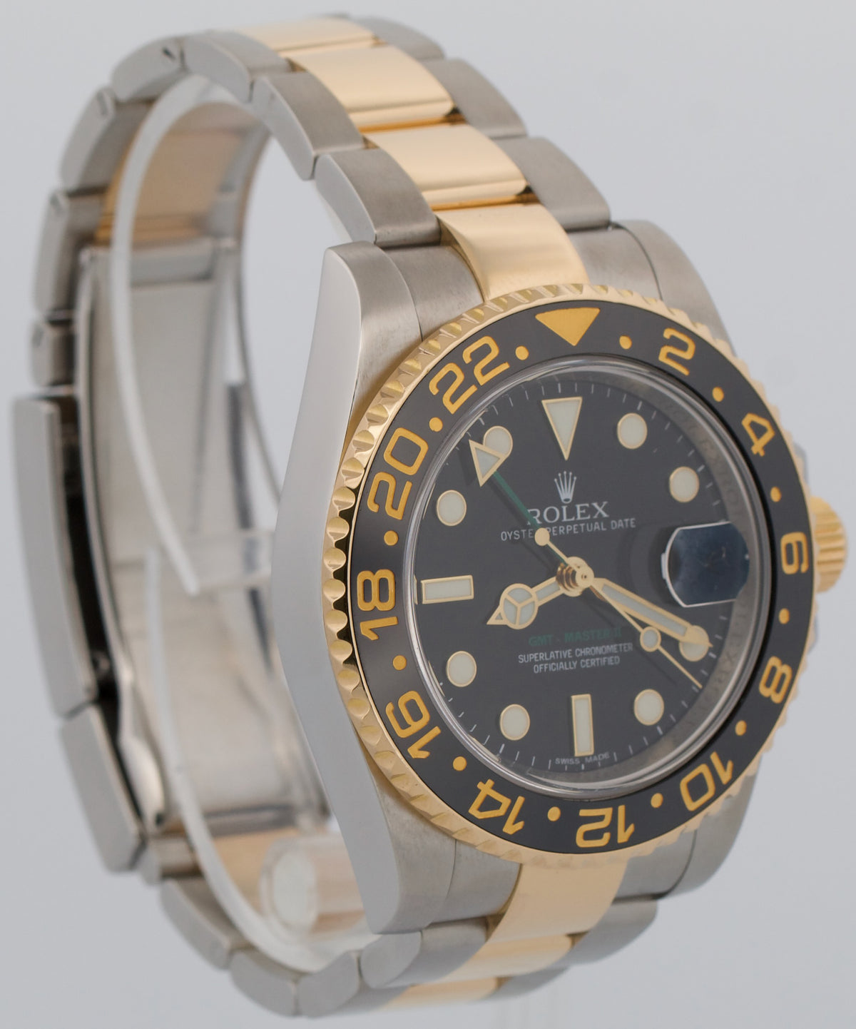 Rolex GMT-Master II 116713 LN Ceramic Black Two-Tone 18K Gold Steel 40mm Watch