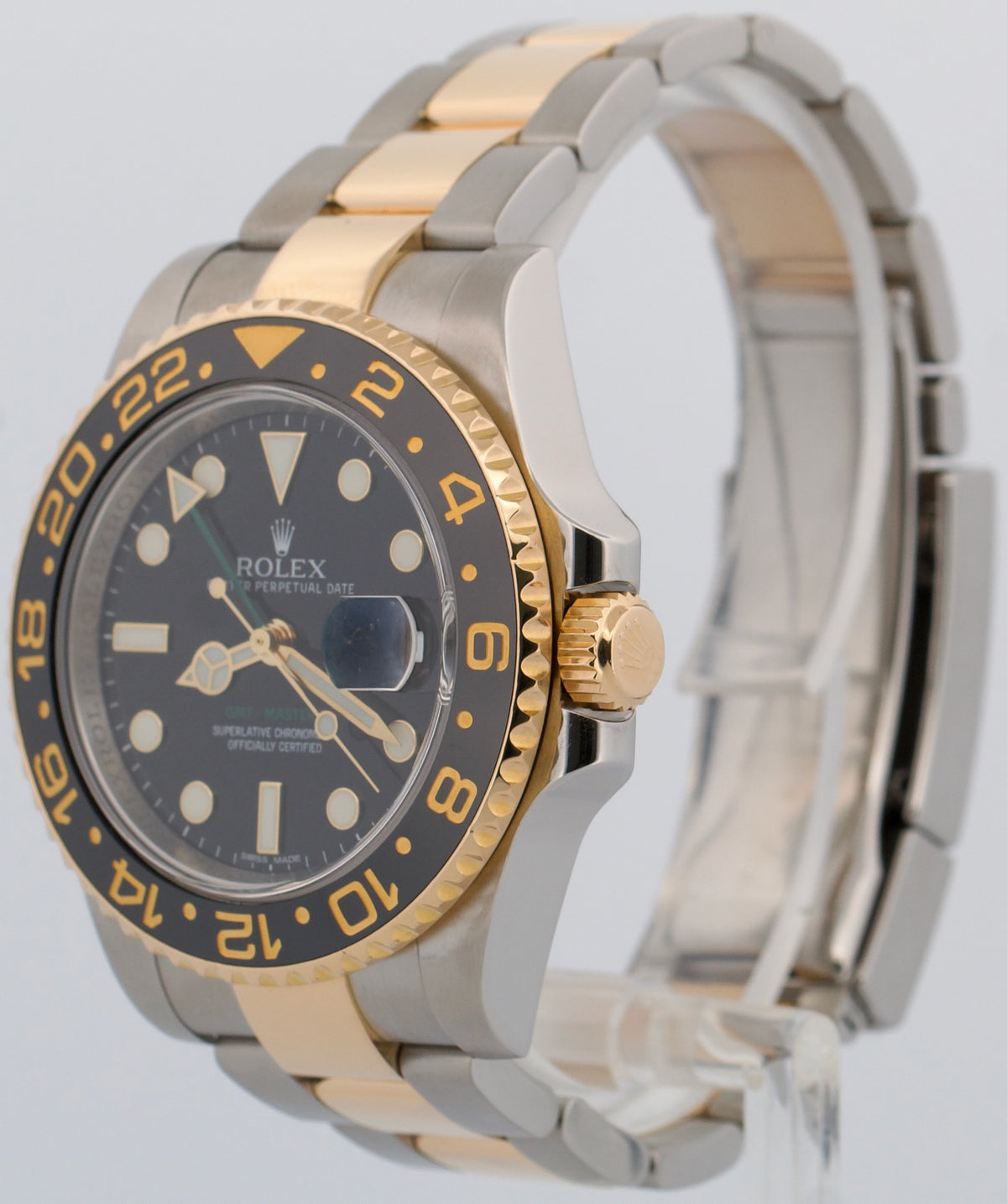 Rolex GMT-Master II 116713 LN Ceramic Black Two-Tone 18K Gold Steel 40mm Watch