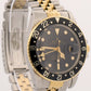 UNPOLISHED Rolex GMT-Master Black 40mm Two Tone 18K Yellow Gold JUBILEE 16753