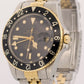 UNPOLISHED Rolex GMT-Master Black 40mm Two Tone 18K Yellow Gold JUBILEE 16753