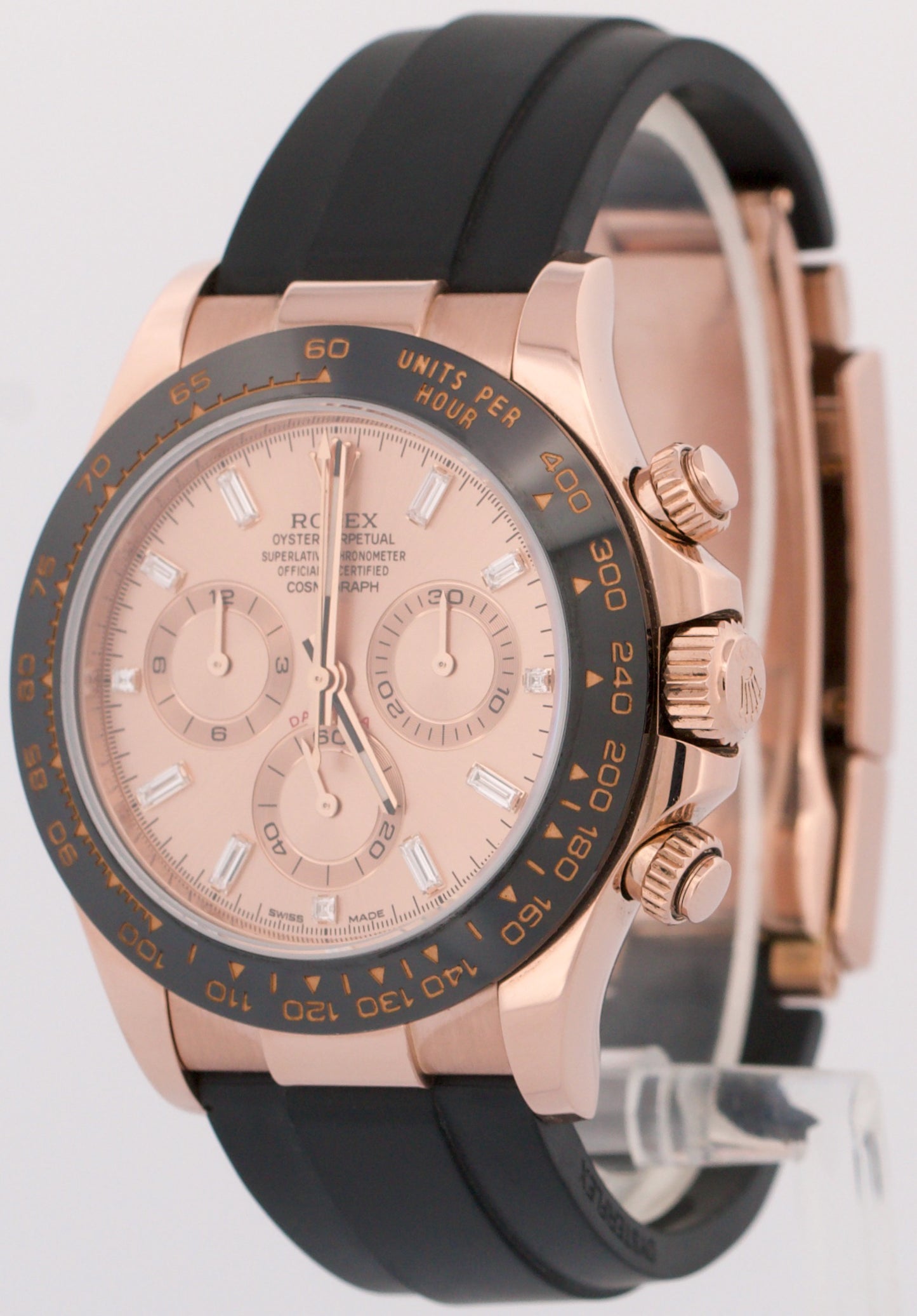 Rolex Daytona Cosmograph Oysterflex SUNDUST DIAMOND 18K Gold 40mm 116515 BOX