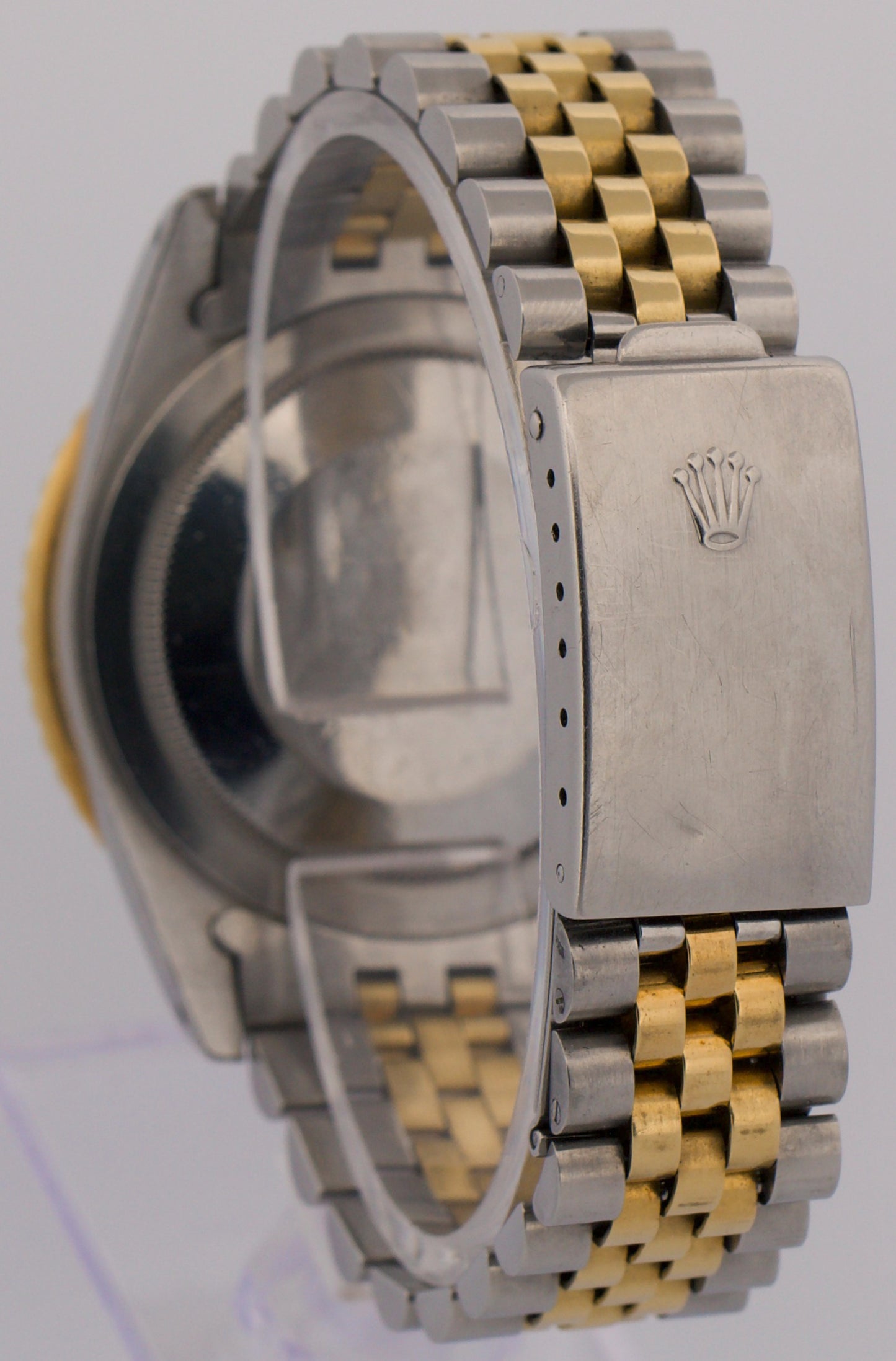 UNPOLISHED Rolex GMT-Master Black 40mm Two Tone 18K Yellow Gold JUBILEE 16753