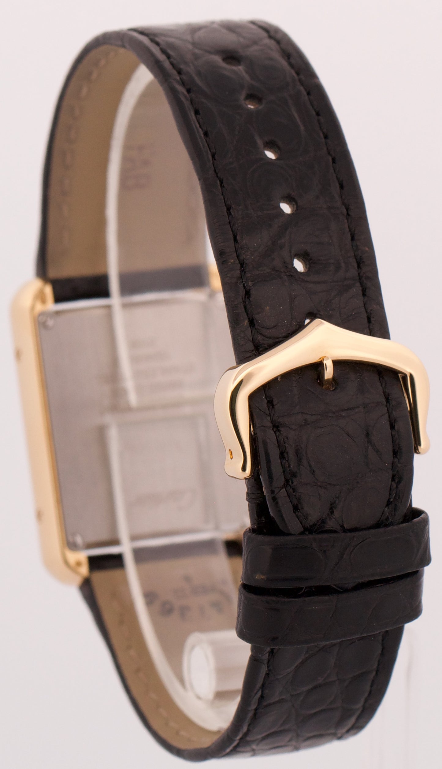 2020 PAPERS Cartier Lady Tank Solo 18K Gold SILVER Quartz 24mm 3168 W5200002 BOX