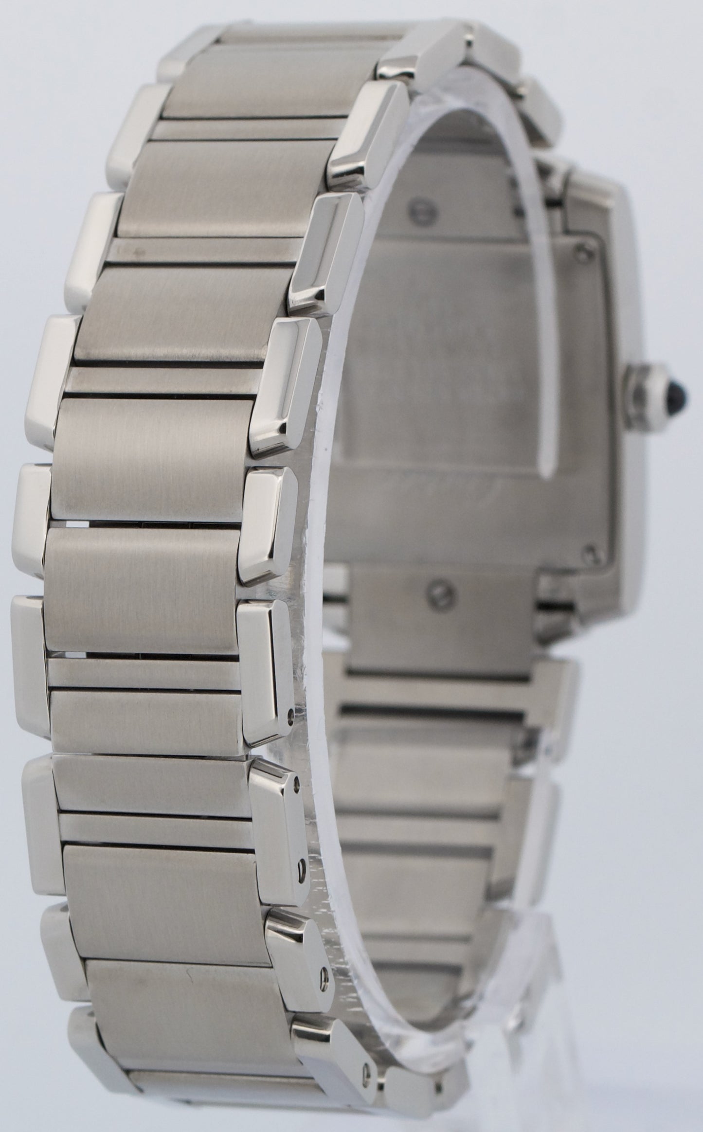 Ladies Cartier Tank Francaise 25mm IVORY Roman Quartz Steel WSTA0005 3751 BOX