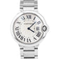 Cartier Ballon Bleu 36mm Stainless Steel Silver Quartz Watch 3005 / W69011Z4