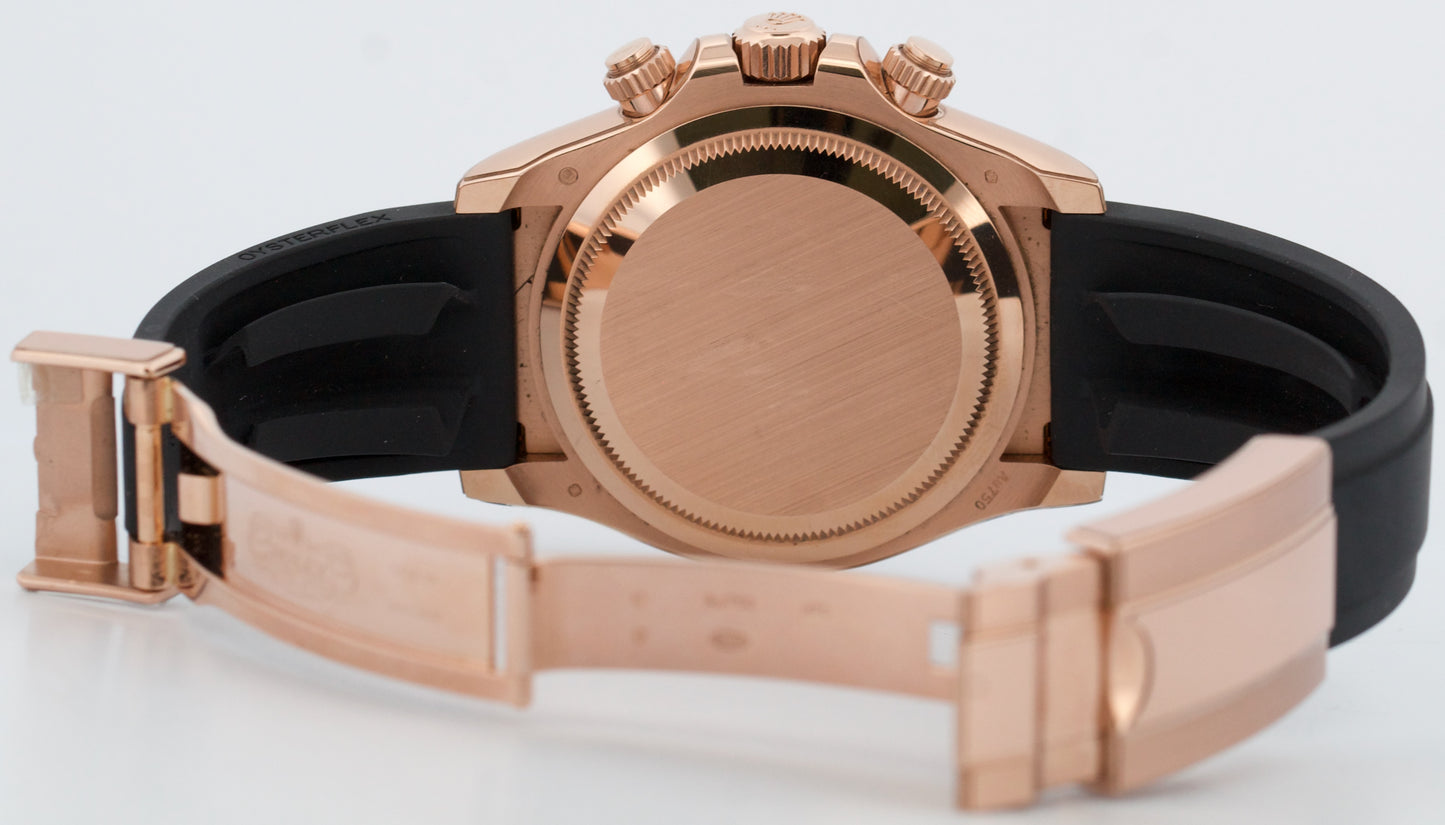 2024 PAPERS Rolex Daytona Cosmograph BLACK DIAMOND 18K Oysterflex 126515 BOX