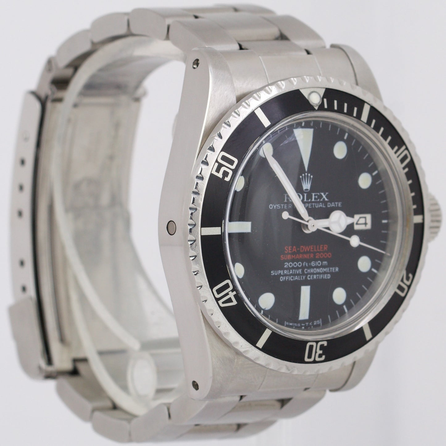 1976 Rolex Sea-Dweller DOUBLE RED MK3 40mm DRSD Stainless Steel Dive 1665 Watch