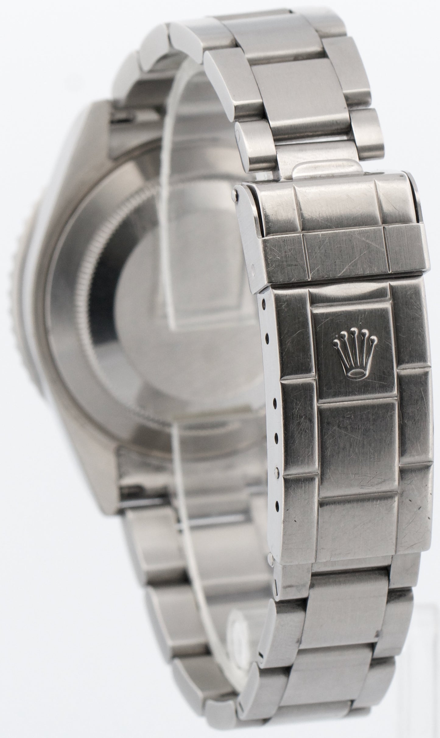 Rolex Submariner Date BLACK NO-HOLES Stainless Steel Dive 40mm 16610 Watch