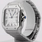 Cartier Santos WHITE ROMAN Stainless Steel 39.8mm Automatic 4072 WSSA0018 Watch
