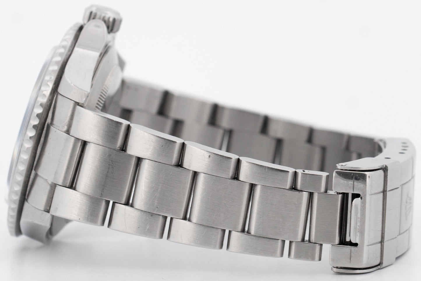 Rolex Submariner Date BLACK NO-HOLES Stainless Steel Dive 40mm 16610 Watch