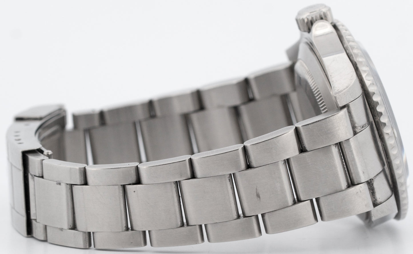 Rolex Submariner Date BLACK NO-HOLES Stainless Steel Dive 40mm 16610 Watch