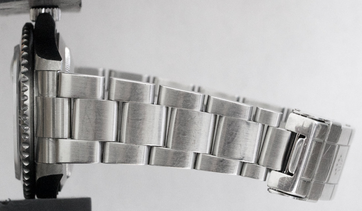 Rolex Submariner Date BLACK NO-HOLES Stainless Steel Dive 40mm 16610 Watch