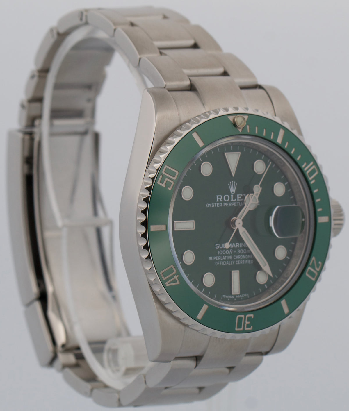 2019 Rolex Submariner Date 116610 LV Hulk Green Stainless Steel 40mm Box Papers