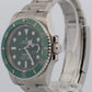 2019 Rolex Submariner Date 116610 LV Hulk Green Stainless Steel 40mm Box Papers
