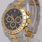 1995 PAPERS Rolex Daytona Cosmograph ZENITH 40mm BLACK 18K Yellow Gold 16523 B+P