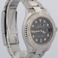 2022 Rolex Yacht-Master 268622 Rhodium 37mm Steel Grey Blue Watch Box Papers