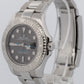 2022 Rolex Yacht-Master 268622 Rhodium 37mm Steel Grey Blue Watch Box Papers