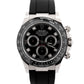 2023 PAPERS Rolex Daytona BLACK DIAMOND 18K Gold Oysterflex 40mm 116519 LN BOX