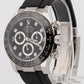 2023 PAPERS Rolex Daytona BLACK DIAMOND 18K Gold Oysterflex 40mm 116519 LN BOX