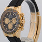 2025 Rolex Daytona 126518 LN Black Newman Oysterflex 18K Yellow Gold Box Papers