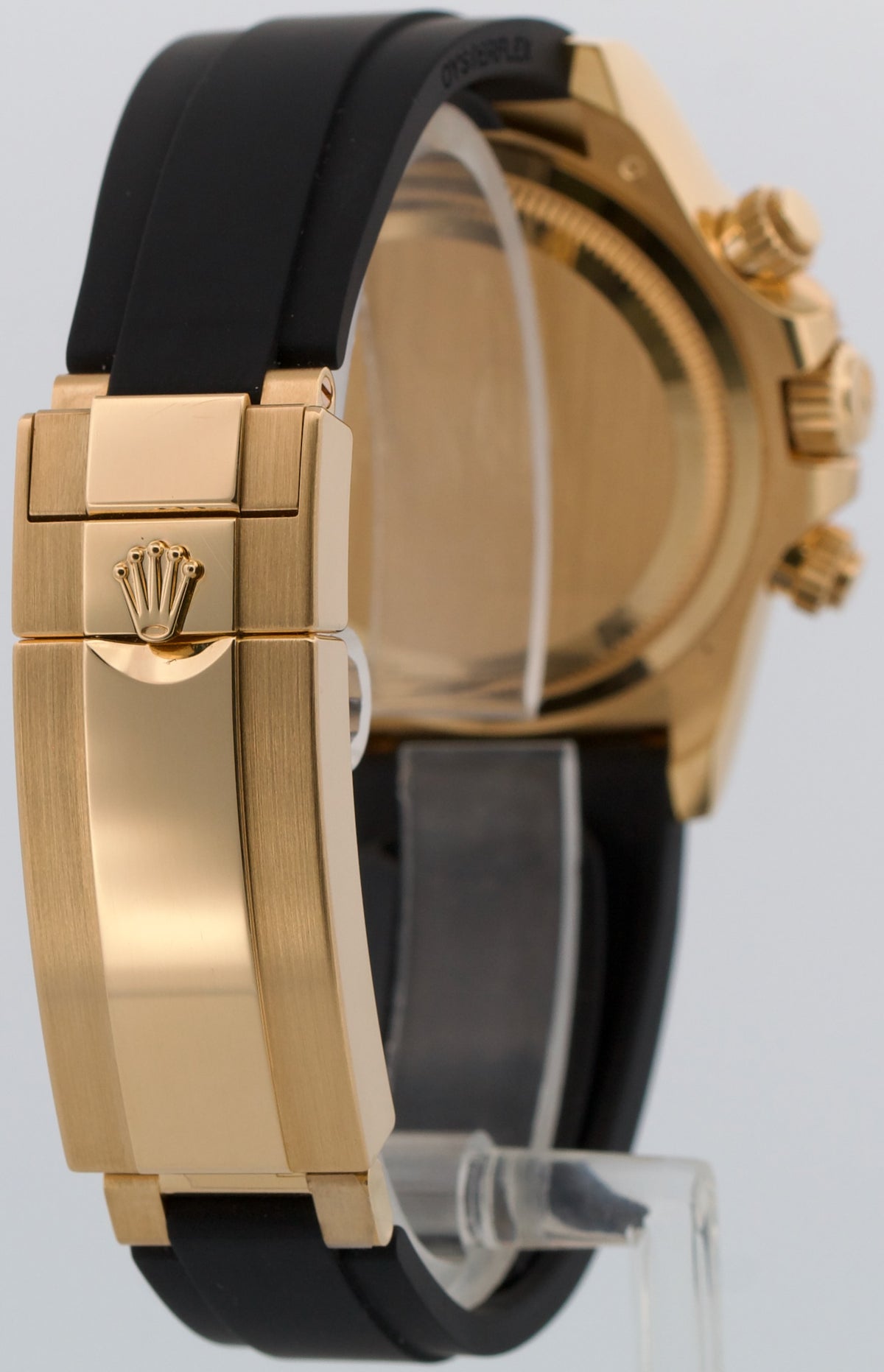 2025 Rolex Daytona 126518 LN Black Newman Oysterflex 18K Yellow Gold Box Papers