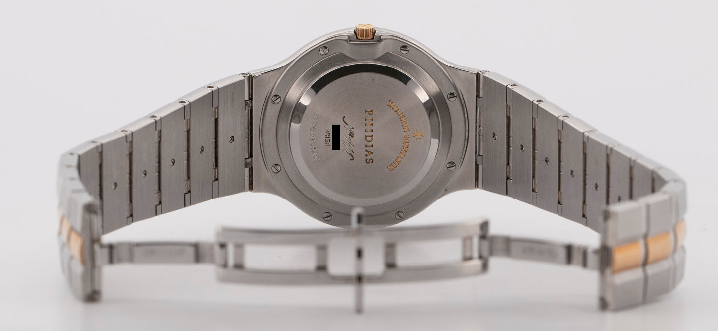 Vacheron Constantin Phidias Two-Tone Yellow Gold Steel 33mm Black Watch 48010