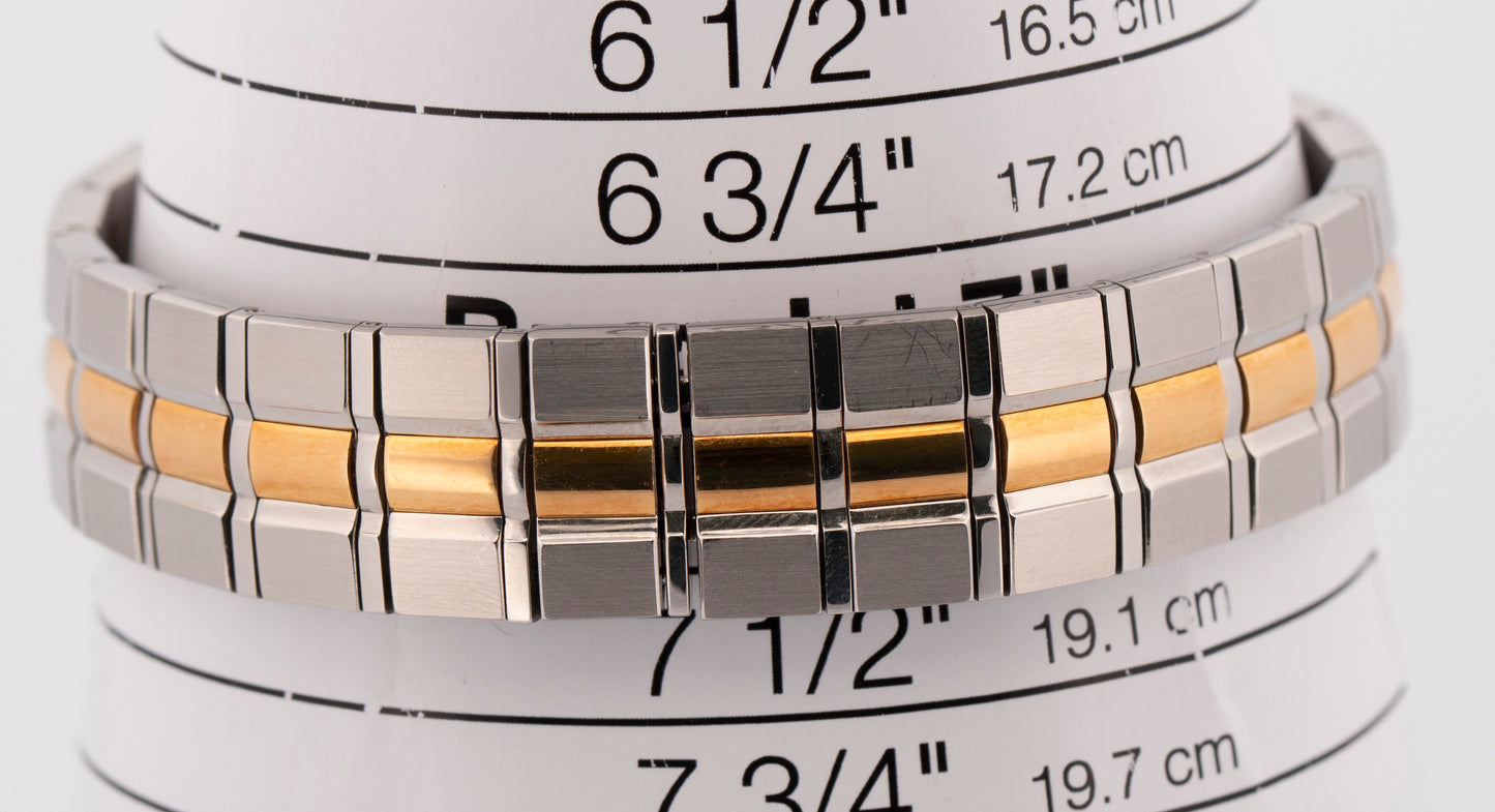 Vacheron Constantin Phidias Two-Tone Yellow Gold Steel 33mm Black Watch 48010