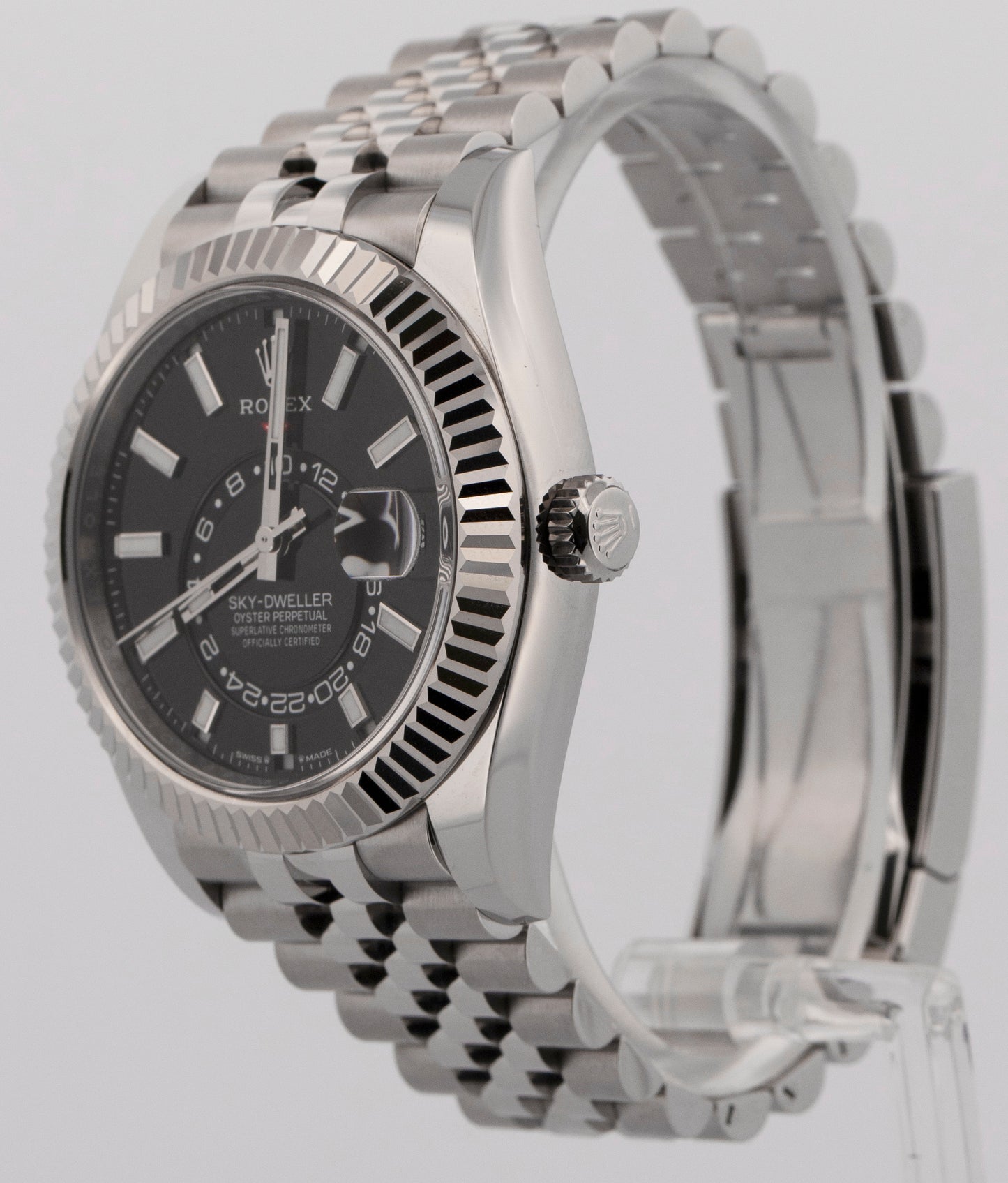 NEW 2025 PAPERS Rolex Sky-Dweller BLACK 42mm Jubilee Steel Watch 336934 BOX