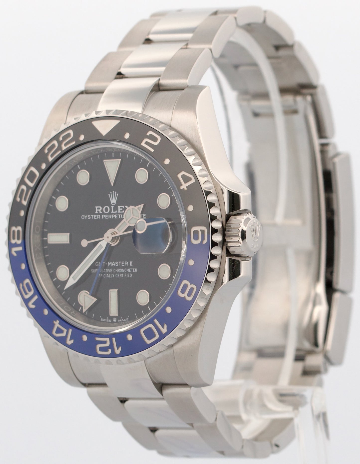 2022 PAPERS Rolex GMT-Master II BATMAN 40mm Steel Blue OYSTER 126710 BLNR BOX