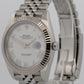 2019 Rolex DateJust 41 126334 White Roman 18K Steel Jubilee 41mm Box Papers