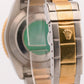UNPOLISHED Rolex Submariner Date 40mm BLUE 18K Yellow Gold NO-HOLES Steel 16613