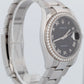 MINT Rolex DateJust Black Jubilee 36mm DIAMOND BEZEL Oyster Steel Watch 116244