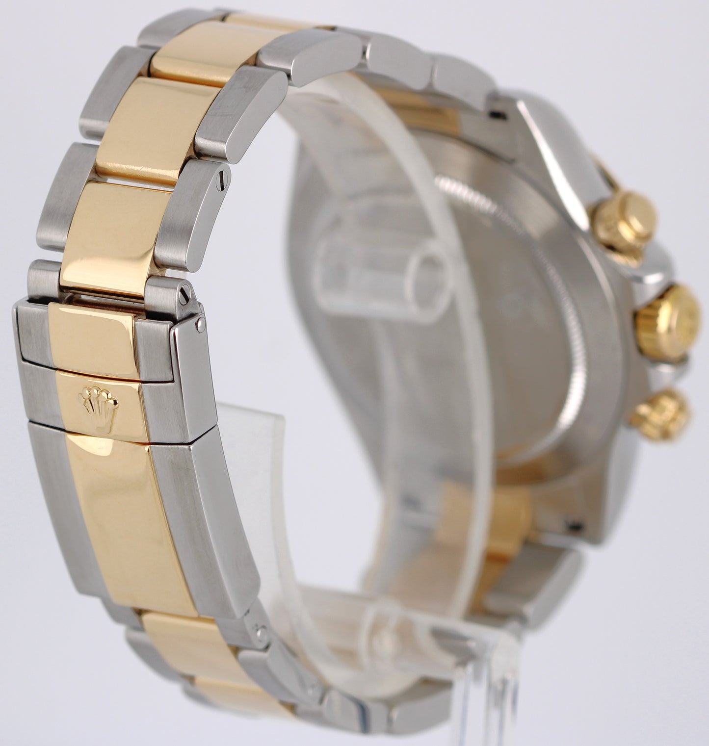 2005 PAPERS Rolex Daytona Cosmograph Two-Tone Gold White 40mm 116523 Watch BOX