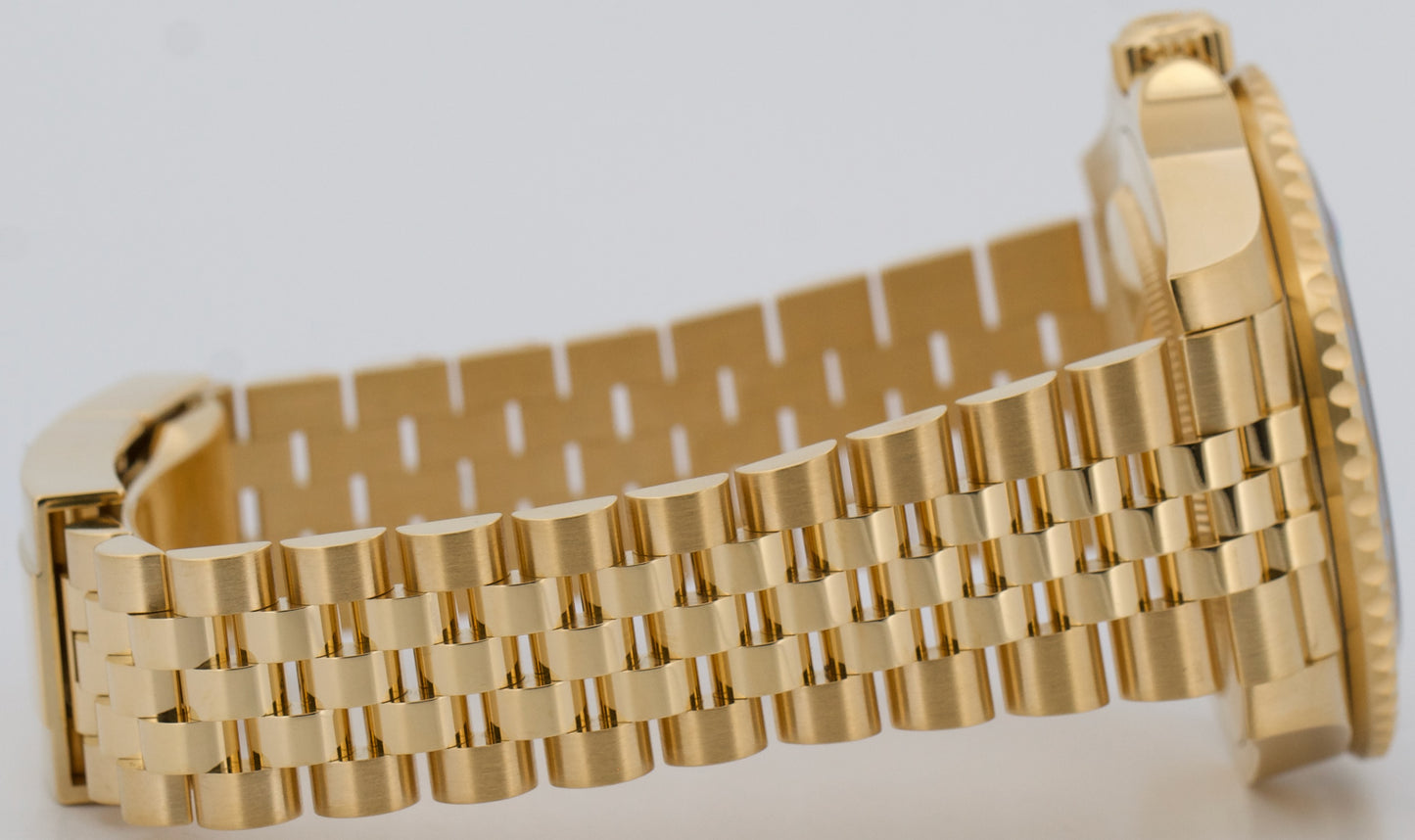 2025 PAPERS Rolex GMT-Master II JUBILEE 18K Yellow 126718 GRNR 40mm Watch BOX