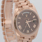 PAPERS Rolex Day-Date President 40mm CHOCOLATE ROMAN Brown 18K Gold 228235 BOX