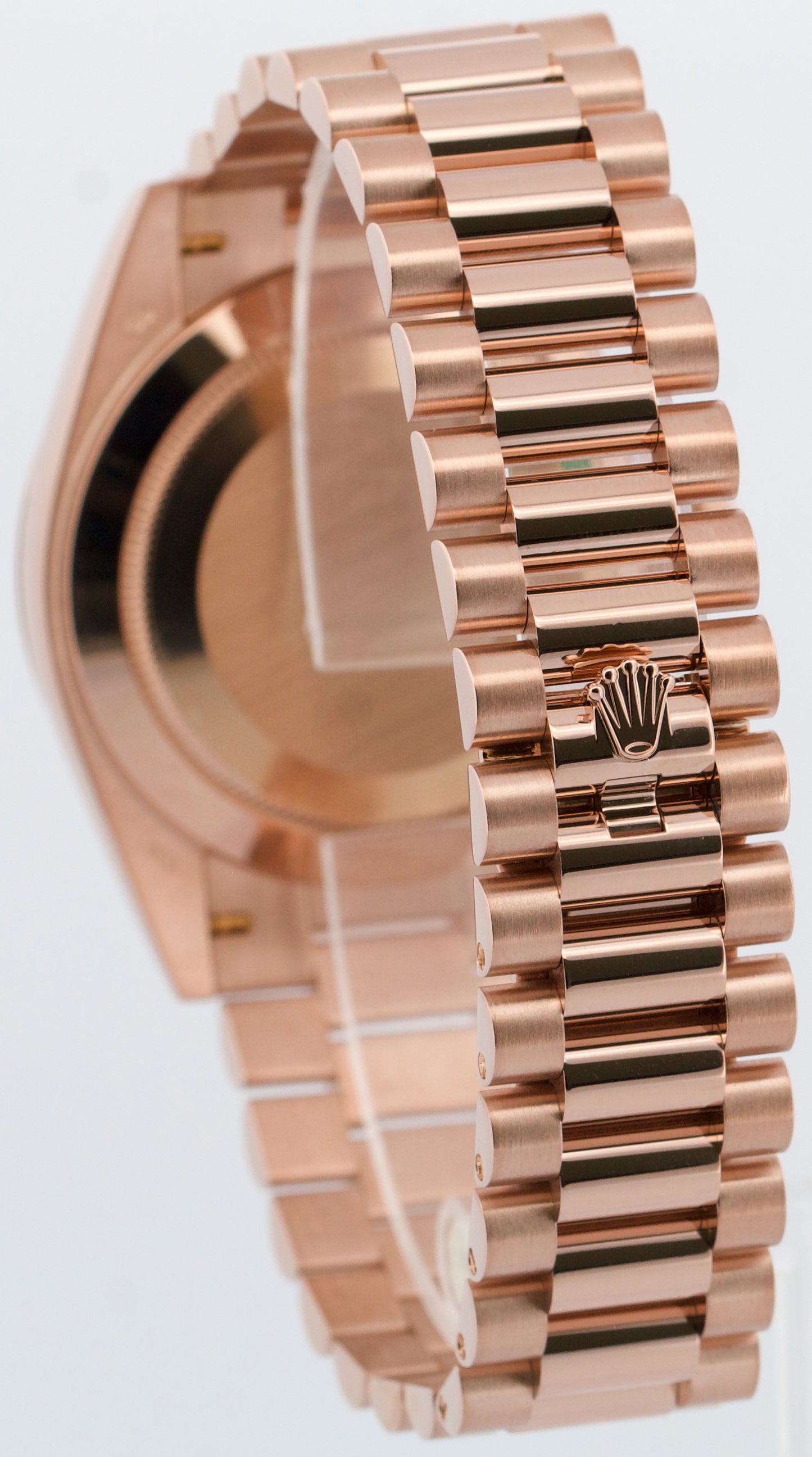 PAPERS Rolex Day-Date President 40mm CHOCOLATE ROMAN Brown 18K Gold 228235 BOX