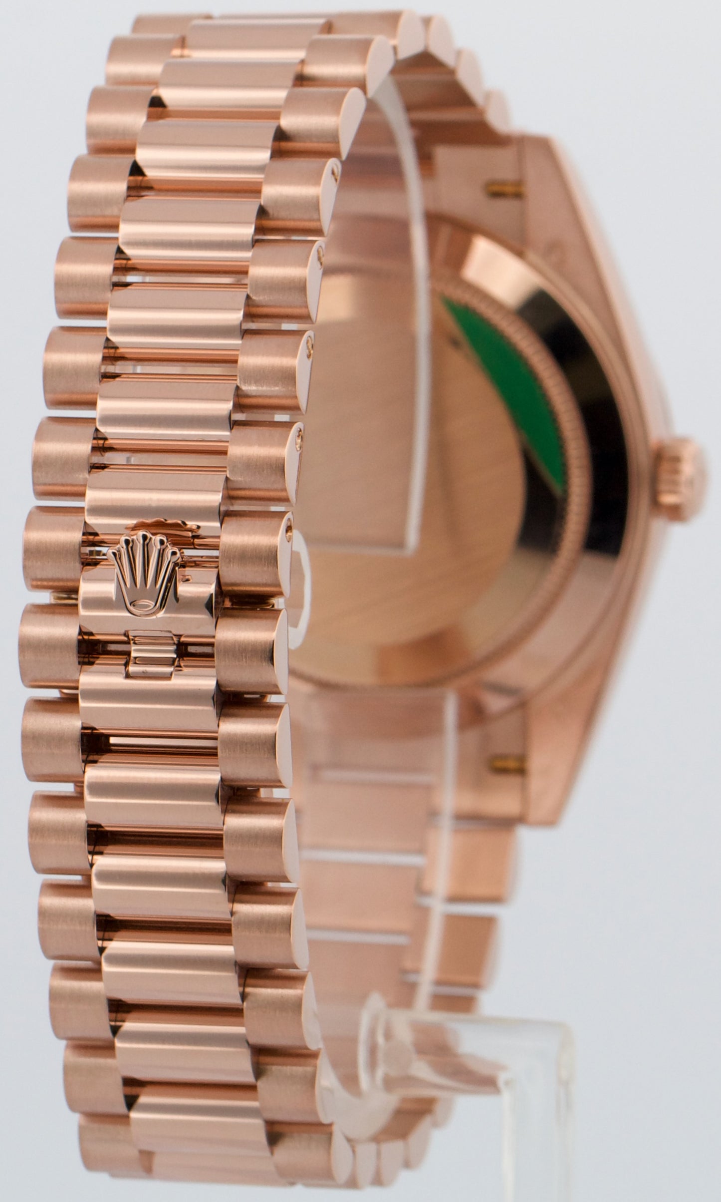 PAPERS Rolex Day-Date President 40mm CHOCOLATE ROMAN Brown 18K Gold 228235 BOX