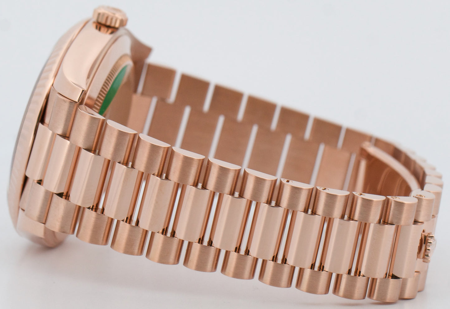 PAPERS Rolex Day-Date President 40mm CHOCOLATE ROMAN Brown 18K Gold 228235 BOX