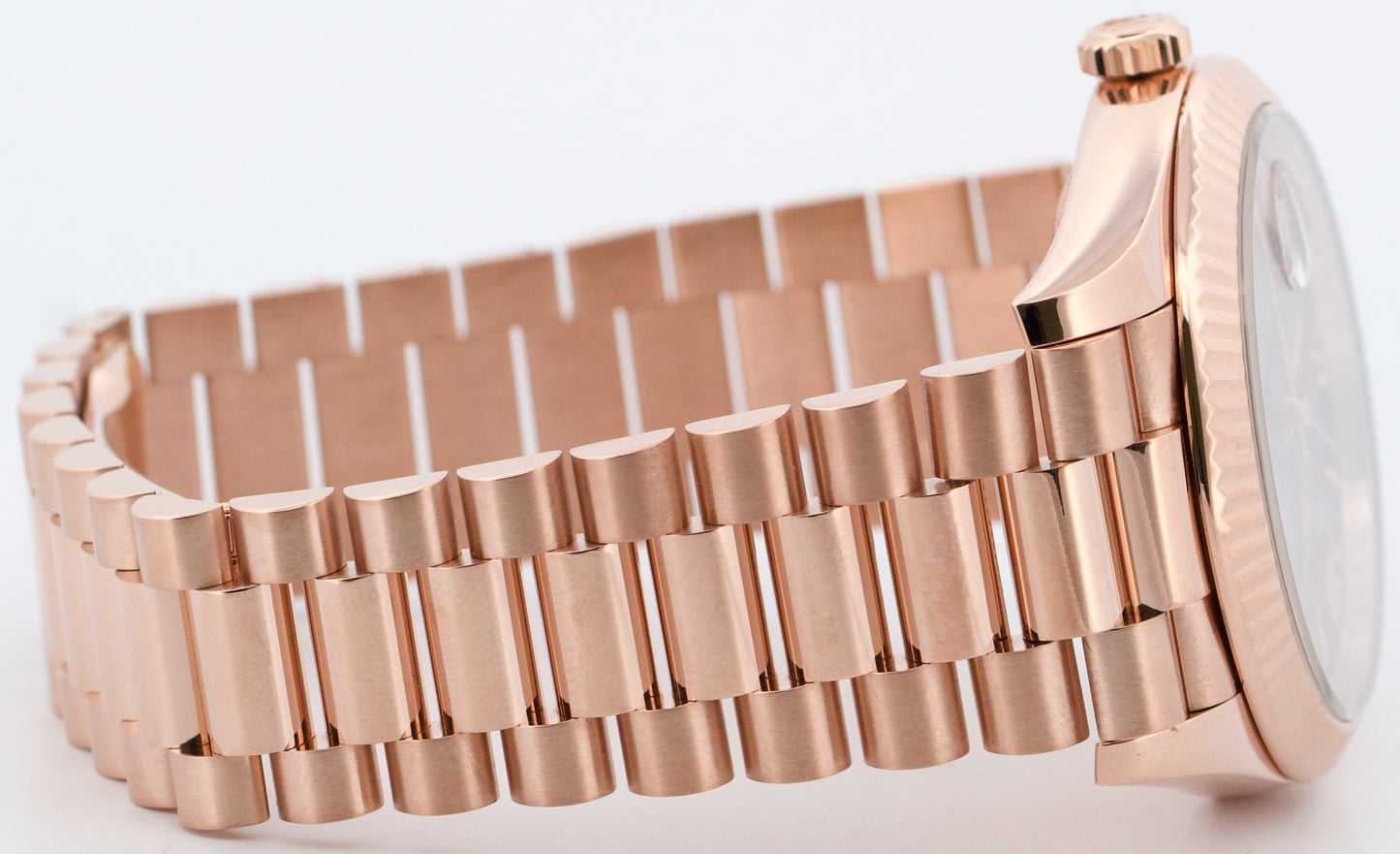 PAPERS Rolex Day-Date President 40mm CHOCOLATE ROMAN Brown 18K Gold 228235 BOX