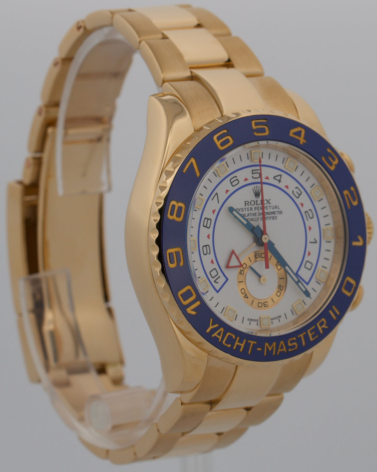 Rolex Yacht-Master II 116688 White 18K Yellow Gold Regatta Ceramic 44mm Watch