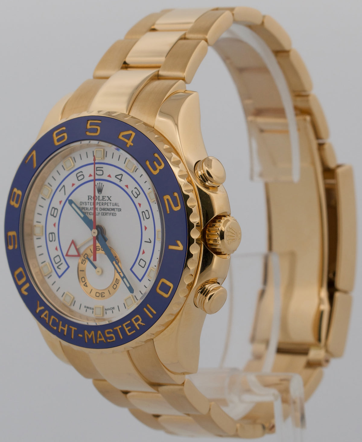 Rolex Yacht-Master II 116688 White 18K Yellow Gold Regatta Ceramic 44mm Watch
