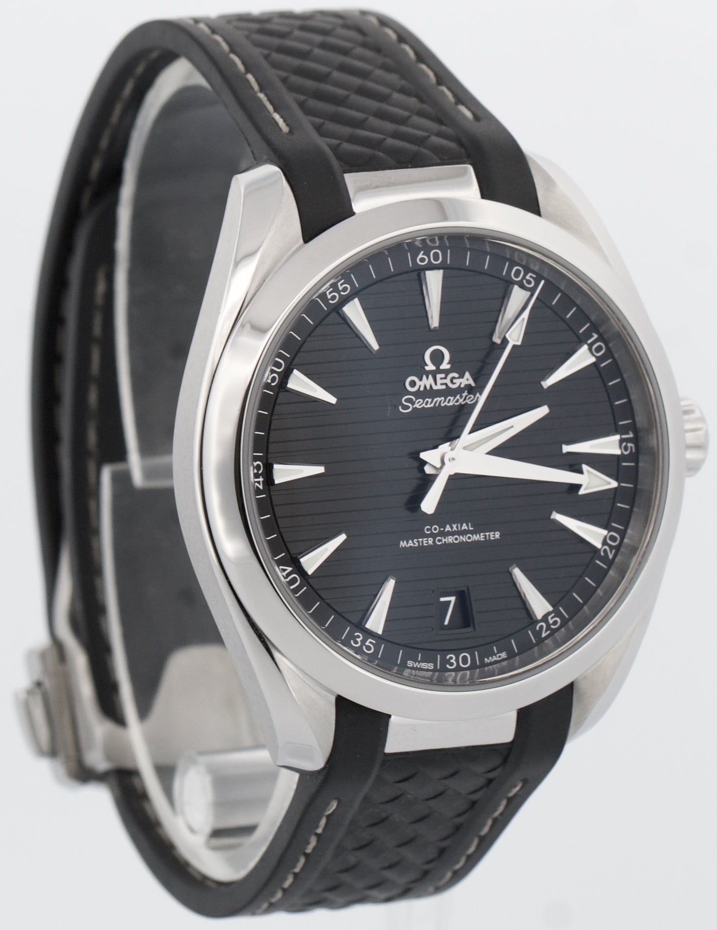 2022 PAPERS Omega Seamaster Aqua Terra BLACK Steel 220.12.41.21.01.001 Watch BOX