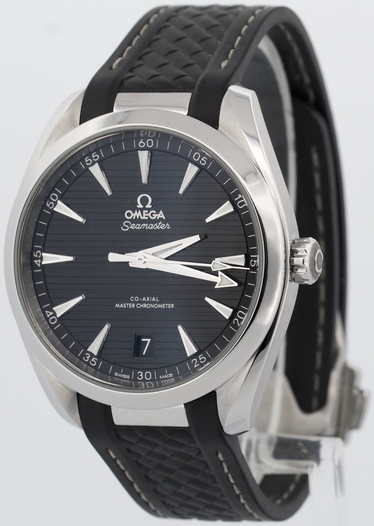 2022 PAPERS Omega Seamaster Aqua Terra BLACK Steel 220.12.41.21.01.001 Watch BOX