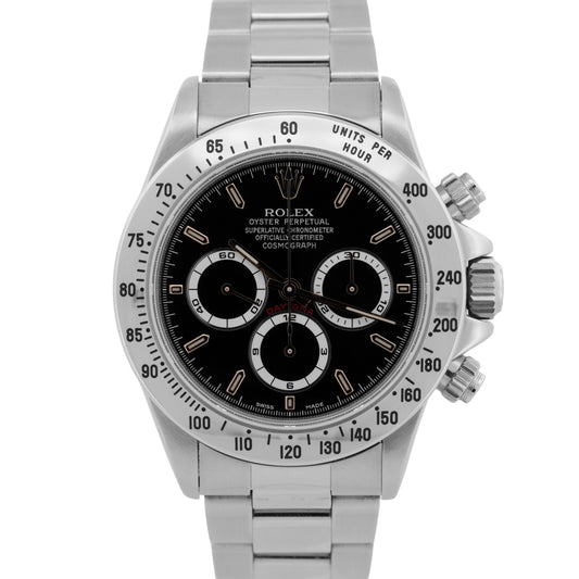 2021 RSC Rolex Daytona Cosmograph BLACK Stainless Steel 40mm 16520 Oyster Watch