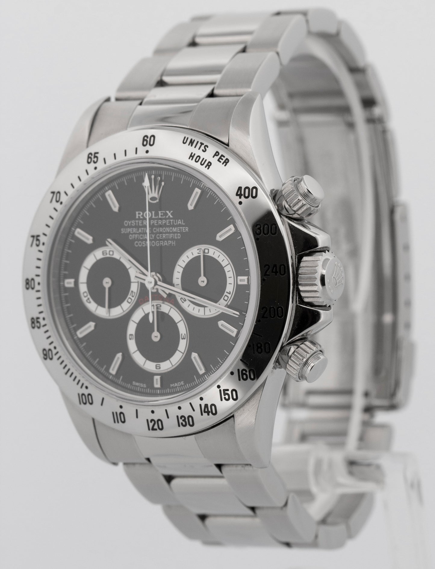 2021 RSC Rolex Daytona Cosmograph BLACK Stainless Steel 40mm 16520 Oyster Watch