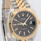 2024 PAPERS Rolex DateJust 41 BLACK 18K Gold Steel JUBILEE 41mm 126333 Watch BOX