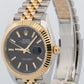 2024 PAPERS Rolex DateJust 41 BLACK 18K Gold Steel JUBILEE 41mm 126333 Watch BOX