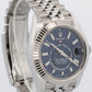 Rolex Sky-Dweller BLUE Stainless Steel 18K White Gold 42mm JUBILEE 326934 BOX